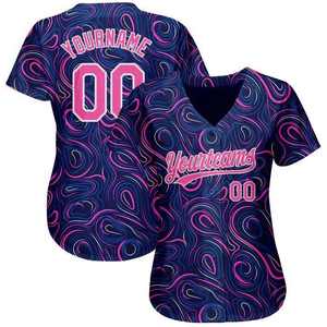 Venta al por mayor de uniformes de béisbol y sóftbol para hombre y mujer con logotipo personalizado impreso transpirable, ropa deportiva con diseño de sublimación - Product Image 2
