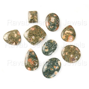 Cabujones de jaspe de océano Natural altamente pulidos, forma de mezcla suave, lote de piedras preciosas sueltas para la fabricación de joyas, venta al por mayor, precio por gramo - Product Image 6