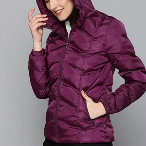 Fabricantes de Ropa de Mujer de Alta Calidad, Chaqueta Acolchada de Invierno Personalizada para Mujer, Abrigos con Cuello, Baratos - Product Image 4