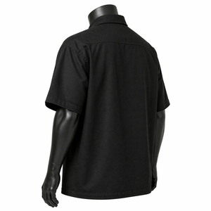 Camisa Oversize Personalizada para Hombre con Cremallera, Manga Corta, Corte Holgado, Estilo Urbano, Parche con Logo, Doble Bolsillo, Venta al por Mayor OEM - Product Image 6