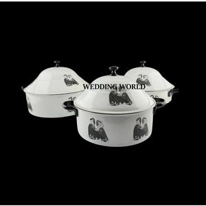 Ensemble de deux chauffe-plats métalliques personnalisés, finition Ramadan, casserole décorative de haute qualité, réchaud métallique - Product Image 5