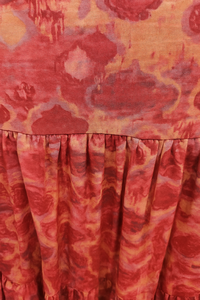 Ladies Summer Party Casual Floral One Shoulder Maxi Dress Strapless Natural Breathable Front Digital Printing - Product Image 5