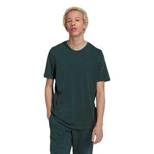 T-shirt en coton vert foncé pour homme, manches courtes, col rond, coupe classique, jersey décontracté, motif respirant, séchage rapide, imprimé personnalisé - Product Image 1