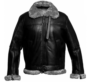 Esprit veste d'hiver pour hommes grande taille surdimensionnée personnaliser en cuir de mouton véritable réplique fourrure fermeture à glissière veste respirante - Product Image 3