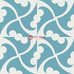 Carreaux en ciment 200x200 Carreaux géométriques rétro en grès émaillé faits à la main pour les murs et les sols intérieurs élégants - Product Image 1