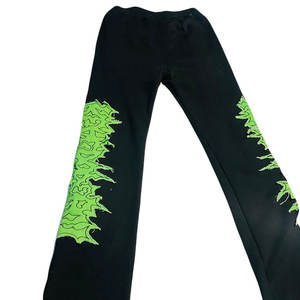 กางเกงวอร์มผ้าฝ้ายสไตล์ลำลองวินเทจผ้าซักกรดกางเกงแนวสตรีทเทอร์รี่ออกแบบโลโก้ได้ตามต้องการ - Product Image 2