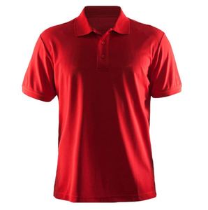 Polo de algodón de manga corta, Color rojo, venta al por mayor, fabricante directo de fábrica, marca personalizada - Product Image 5