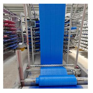 Tissu en polypropylène en gros, rouleau tissé 100% PP, tubulaire, bleu, laminé, imprimé sur mesure, rouleau tissé en PP en vrac - Product Image 2