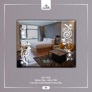 Miroir LED sans cadre pour salle de bain moderne et minimaliste avec réflexion claire pour les espaces intérieurs modernes en provenance d'Inde - Product Image 6