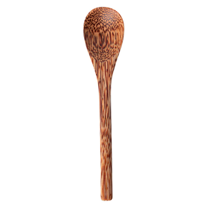 Cuillère de service en bois de coco artisanale en gros, cuillère en bois naturel pour mélanger et servir la salade, en provenance du Vietnam - Product Image 4