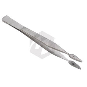 Walter-CARMALT Pince à échardes 4.75 pouces à pointe droite en acier inoxydable Pince à épiler pour premiers soins chirurgicaux Instruments médicaux antidérapants - Product Image 2