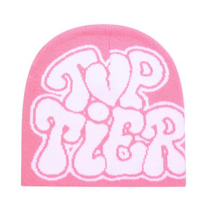 Fabricant de bonnets, logo brodé personnalisé, bonnet d'hiver réversible unisexe, ajoutez votre propre design - Product Image 1