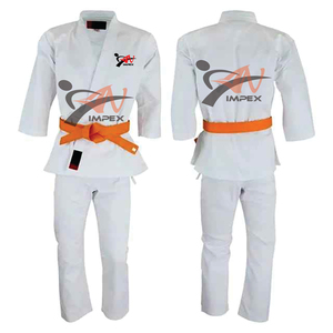 Wholesale High Quality <b>Karate</b> Uniform Custom Logo 100% Cotton Fabric Stretch Breathable Light Weight Durable - Product Image 1