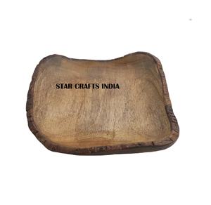 Assiettes à dîner en bois nouveau design cadeaux d'affaires vaisselle en bois d'acacia bols assiettes à dîner en bois d'acacia assiettes en bois - Product Image 1