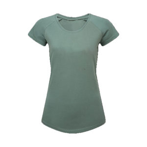 Nouveau T-shirt personnalisé pour femme, col rond, manches courtes, uni, anti-rides, en polaire écologique, respirant, gaufré - Product Image 1