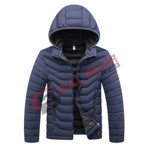 Veste polaire légère imprimée OEM de haute qualité pour hommes col montant style hiver vente en gros logo personnalisé - Product Image 5