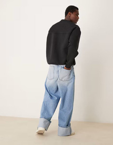 Oversized <b>Thick</b> 500/400gsm Boxy Blank Hooded Hoodie Mens 100% Cotton Scubae Hoodies Heavyweight Cropped Top Pullover Sweatshirts - Product Image 3