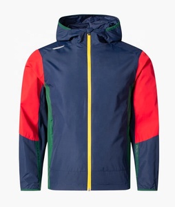 Chaqueta Cortavientos Clásica con Bloques de Color y Cremallera Completa para Deportes Acuáticos, Pesca y Campamento, Transpirable, de Secado Rápido, con Forro de Malla - Product Image 1