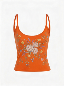 Camiseta sin mangas transpirable para mujer al por mayor, con logo frontal personalizado, cuello redondo, 100% poliéster, estilo casual, corte regular - Product Image 2