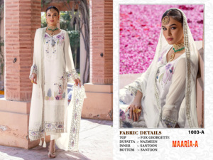 Venta al por mayor pesado Georgette Salwar Kameez para damas desgaste del banquete de boda con bordado codificación trabajo India desgaste de la boda - Product Image 4
