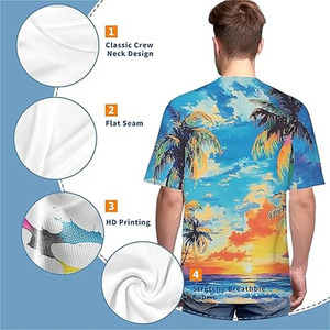 Wholesale Summer New Heavyweight 100% Cotton Loose Vintage T Shirt Custom <b>Men</b> Vintage Oversized T by <b>Dress</b> Sports - Product Image 5