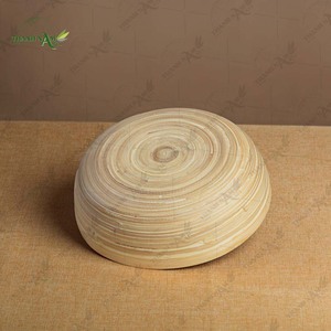 Bol de service en bambou fait à la main, respectueux de l'environnement, léger et au design classique, non toxique - Product Image 5