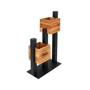 New Arrival Golden Color Flower Planter With Metal Stand and Customized Color and Size <b>for</b> Home Hotels Malls 24x49x24 cm - Product Image 2