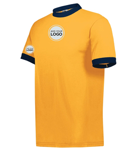Ringer Tee Solid Pattern <b>Wholesale</b> Bulk T Shirts Ringer T Shirt Manufacturer - Product Image 2