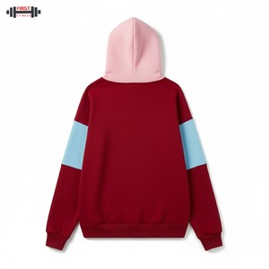Pull à capuche d'hiver en coton polaire brodé sur mesure pour hommes vente en gros de 300 g/m² - Product Image 2