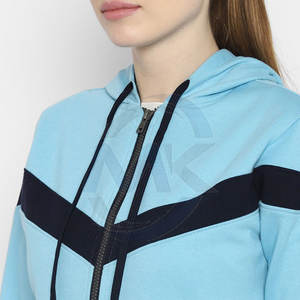 Vente en gros de survêtements légers 100% coton pour femmes Collection hiver de marque privée avec motif solide - Product Image 5