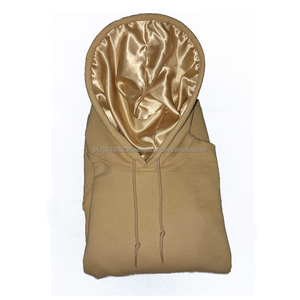 Sweat à capuche personnalisé coloré avec capuche doublée Nouveau style Sweat à capuche uni Sweat à capuche doublé de satin pour homme - Product Image 5