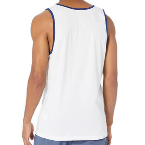 Camiseta sin mangas de algodón sin mangas para correr con logotipo personalizado para hombre, camiseta de entrenamiento atlético para gimnasio, ropa deportiva de verano - Product Image 4