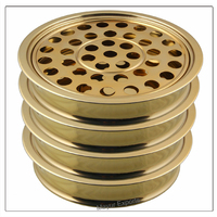 Plateau de communion en acier inoxydable pour usage religieux, finition en laiton doré de haute qualité, élégant, modèle MAYUR EXPORTS 9231, qualité supérieure