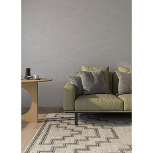 Alfombra de Lana Anudada a Mano, Color Gris Tomillo y Negro, con Patrón Geométrico y Abstracto, para el Hogar, Rectangular, para Pasillo o Sala de Estar -AKWT-1054 - Product Image 5