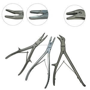 Rongeur orthopédique à double action, droit et courbé, en acier inoxydable chirurgical, instrument chirurgical de précision mondiale WPS-DA-12 - Product Image 5