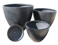 Pot de fleurs en fibre biodégradable léger et durable, écologique, fabriqué au Vietnam, pour la décoration moderne des jardins et balcons, toutes saisons
