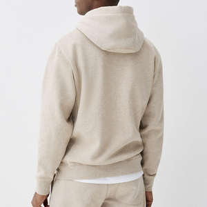 Sudadera con capucha de invierno de lana de algodón 100% pesado personalizada, ajuste Regular, manga larga, diseño bordado, transpirable, secado rápido para hombres - Product Image 4