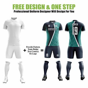 Uniformes de football en polyester respirant à séchage rapide de haute qualité Kit de maillot de football sublimé conçu en usine pour l'équipe - Product Image 2