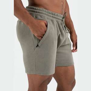 Rendimiento personalizado 6 pulgadas entrepierna liso en blanco cintura elástica Relax Fit Casual cordón pantalones cortos algodón poliéster polar pantalones cortos hombres - Product Image 2