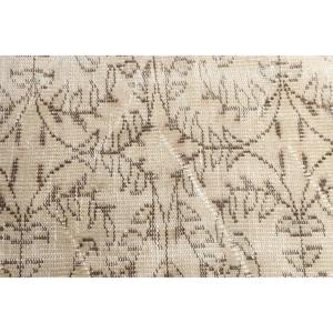 Tapis turc vintage 3,5x6,7 pieds, tapis persan blanc - Product Image 5