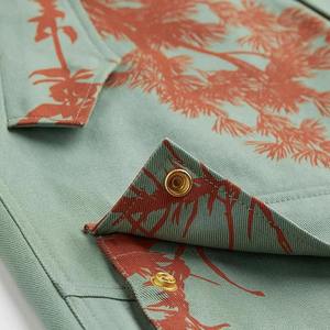 Veste de style imprimé personnalisée en gros Manteau de mode cargo vert Streetwear Vêtements d'extérieur décontractés avec fermeture éclair et poches Vente en gros - Product Image 5