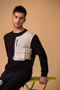 Conjunto Deportivo de Invierno con Capucha, Color Sólido, Personalizable, Calidad Premium, 100% Algodón, Transpirable, Corte Regular, Atractivo, de Dos Piezas - Product Image 6