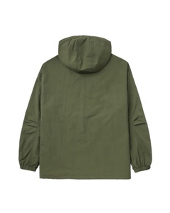 Logotipo personalizado de manga larga Casual Zip up Poliéster Vintage Chaquetas con capucha Deportes al aire libre Chaqueta para hombres - Product Image 2