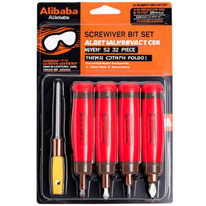 <b>Screwdriver</b> Bit <b>Set</b> 32-Piece S2 Steel Bits 25mm Length 65mm Holder Color-Coded - Product Image 2