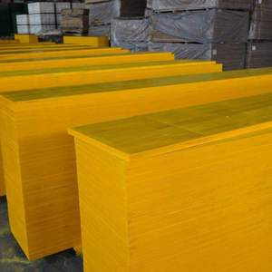 Contrachapado de Encofrado Amarillo de 3 Capas, Contrachapado de Encofrado Amarillo Impermeable, Panel de Encofrado de Tres Capas - Product Image 1