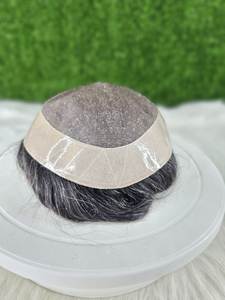 Perruques Lace Front 100% Cheveux Humains Brésiliens de Qualité Supérieure pour Hommes, Transparentes, Respirantes, Sans Colle, Vente Chaude - Product Image 2