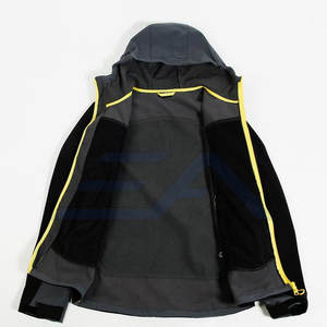 Chaqueta Softshell de Invierno, Ecológica, Transpirable, con Capucha y Cierre Frontal, de Manga Larga, Nueva Llegada, Fabricación de Fábrica, Personalizable - Product Image 2