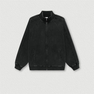 Wholesale Black Heavy Clothing 480 Gsm <b>Hoodie</b> French Terry Acid Wash <b>Full</b> <b>Zip</b> <b>up</b> <b>Hoodie</b> comfortable casual & unique men's <b>hoodie</b> - Product Image 4