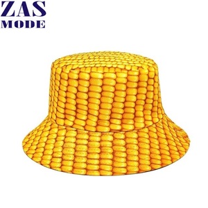 Sombrero de Pescador de Doble Cara para Viajes al Aire Libre, Gorra Panamá con Estampado de Vegetales y Maíz, 58cm, para Hombre y Mujer - Product Image 1