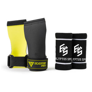 Anti Slip Black Carbon No Hole Workout <b>Grips</b> for Pull up Weightlifting Kettlebells & <b>Gymnastics</b> Comfortable Handgrip - Product Image 1